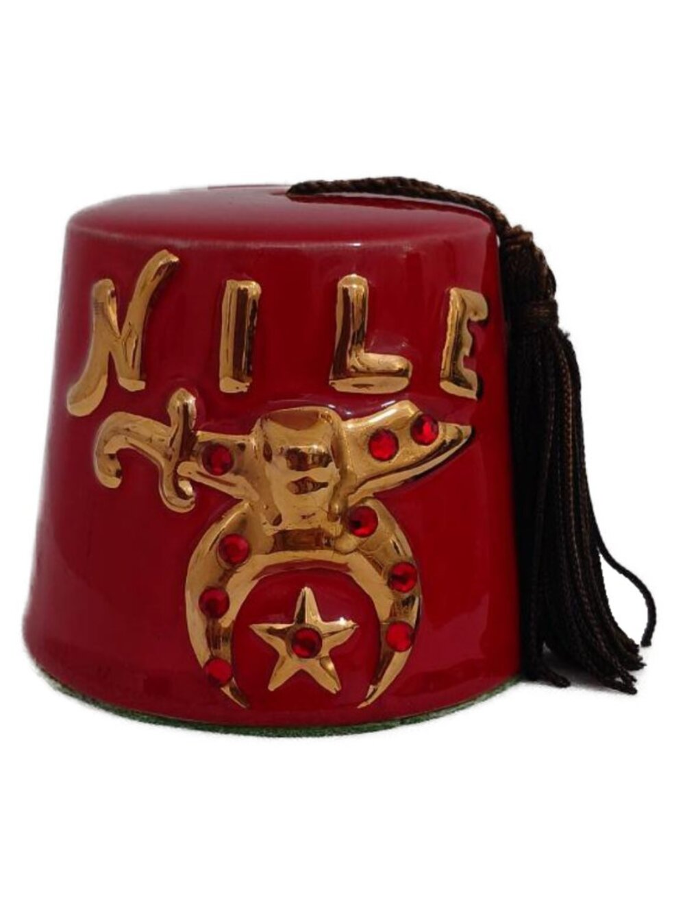 Vintage Ceramic Shriners Fez Coin Bank